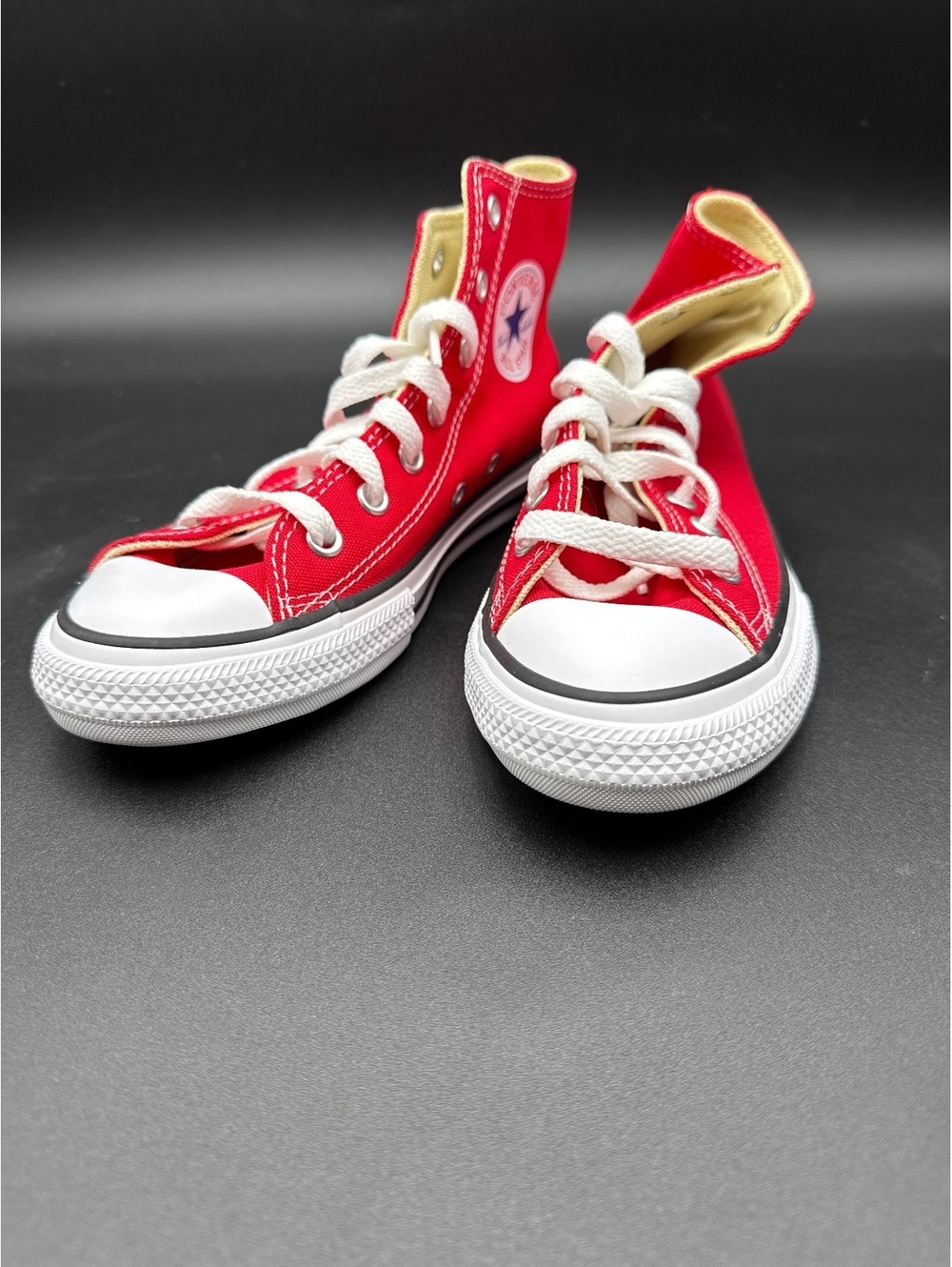 Converse Chuck Taylor All Star High Top Sneakers Red Size 2